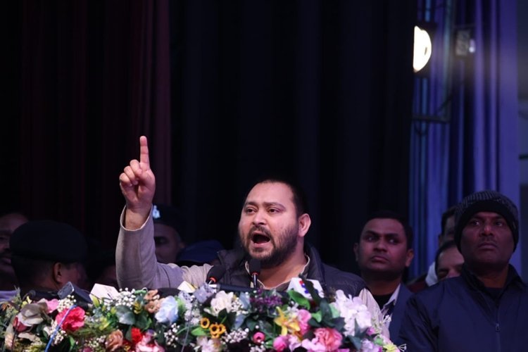 तेजस्वी यादव ने इंडिया गठबंधन को बहुमत मिलने का किया दावा