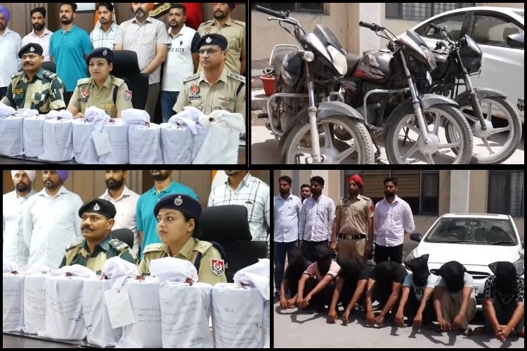 फाजिल्का पुलिस और BSF को मिली बड़ी कामयाबी, 28 करोड़ की हेरोइन जब्त कर 7 को किया गिरफ्तार