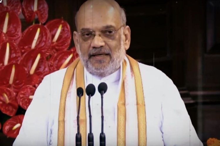 संसद पहुंचे BJP नेता अमित शाह ने सुनाया ऐतिहासिक फैसला