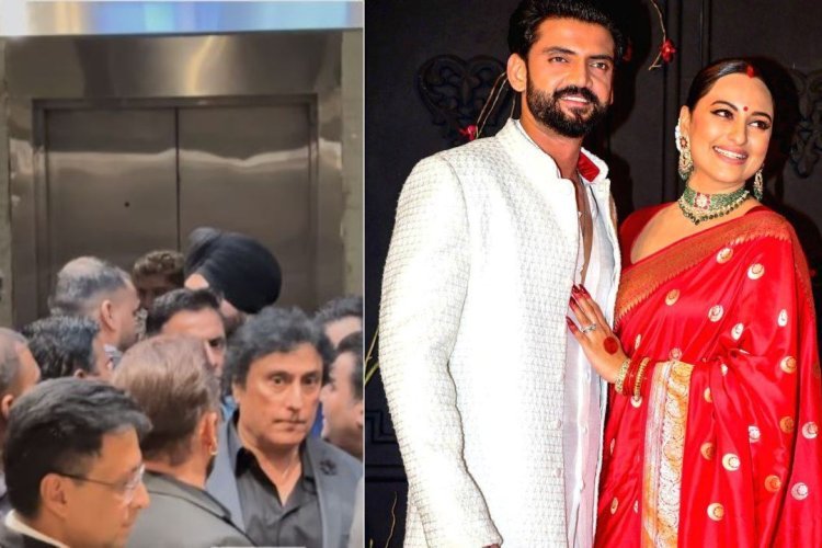 Sonakshi- Zaheer के वेडिंग रिसेप्शन में टाइट सिक्योरिटी के साथ नज़र आये सलमान खान, एक झलक में लूट ली महफ़िल!