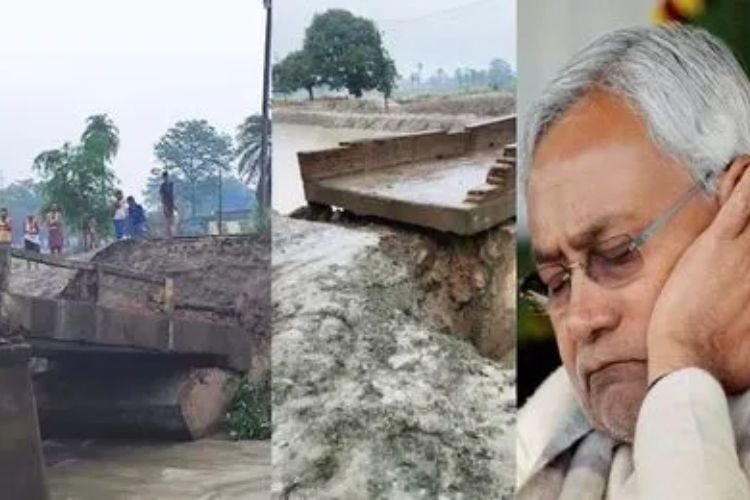 बिहार में धड़ाधड़ गिर रहे पुल, मंत्रीजी की बात सुनकर पकड़ लेंगे माथा, तेजस्वी ने साधा निशाना