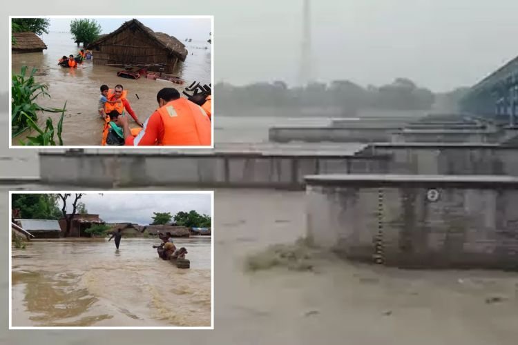 UP के कई जिलों में बाढ़, करीब 500 गांवों में घुसा पानी, पलिया हाईवे को किया गया बंद