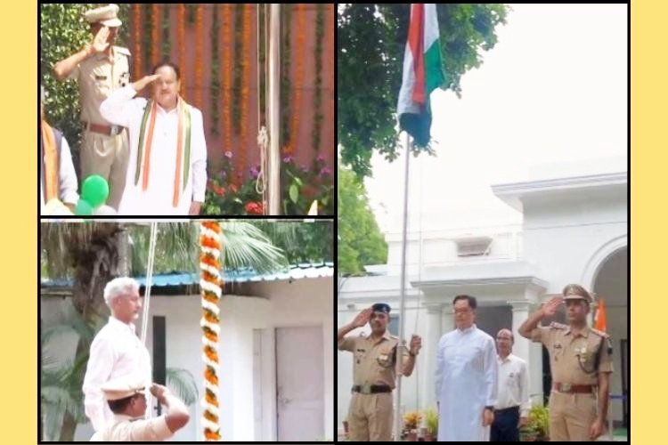 एस जयशंकर, किरेन रिजिजू, जेपी नड्डा ने 78वें स्वतंत्रता दिवस पर फहराया राष्ट्रीय ध्वज