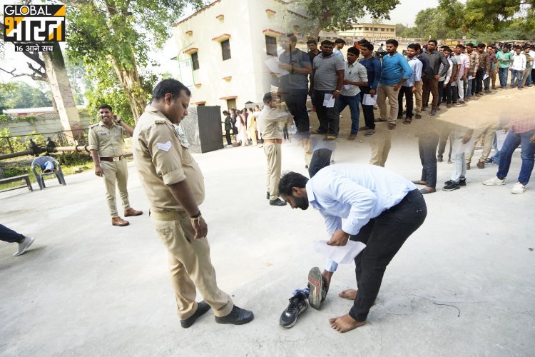 UP Police Exam:चौथे दिन सुरक्षा के पुख्ता इंतजाम व STF की निगरानी हुई यूपी पुलिस सिपाही भर्ती परीक्षा