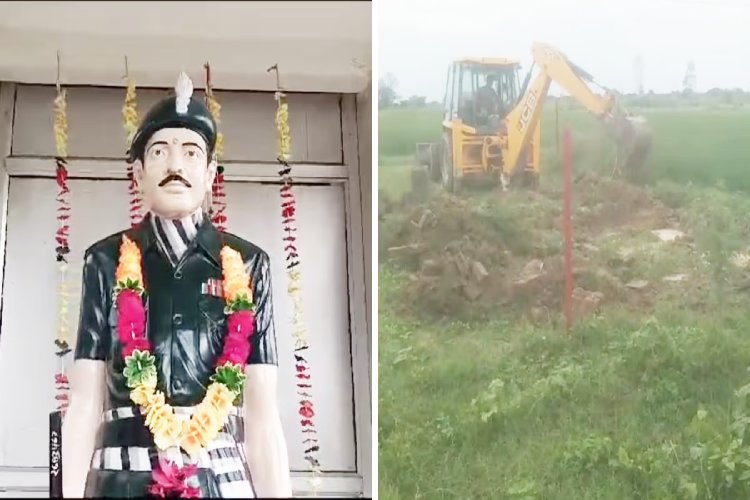 योगी का वो अधिकारी कौन है, जिसने शहीद के स्मारक पर चलवा दिया बुलडोजर!