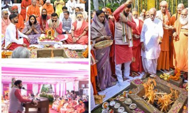 मुख्यमंत्री निवास स्थित संत कबीर कुटीर पर संत आशीर्वाद समारोह का आयोजन, CM सैनी हुए शामिल