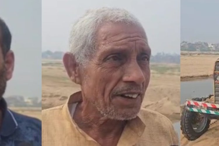 छठ पूुजा  पर प्रशासन की अनदेखी के बाद स्थानीय लोगों ने स्वयं  से  बनाया घाट