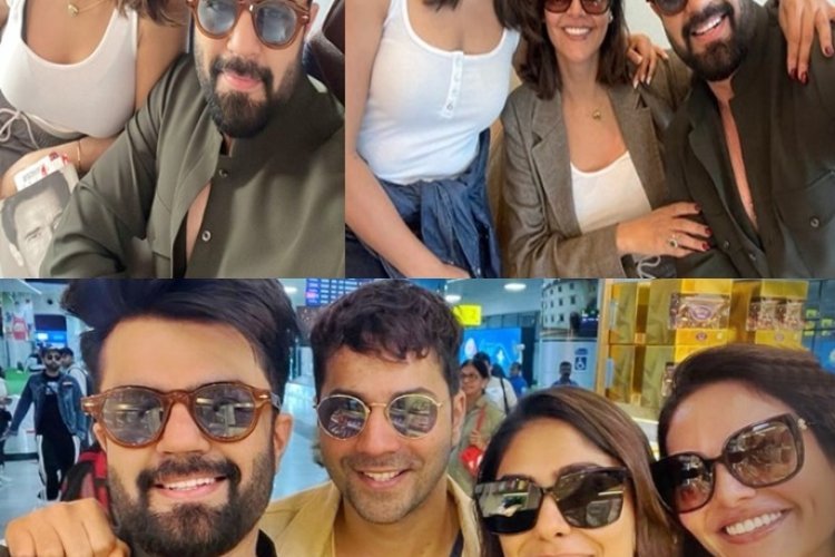 वरुण धवन, ईशा गुप्ता, मृणाल ठाकुर और मनीष पॉल दिखे साथ-साथ