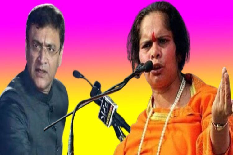 साध्वी प्राची का चैलेंज: अकबरुद्दीन ओवैसी हिम्मत है तो 2 मिनट के लिए लॉरेंस से हाथ मिलाओ