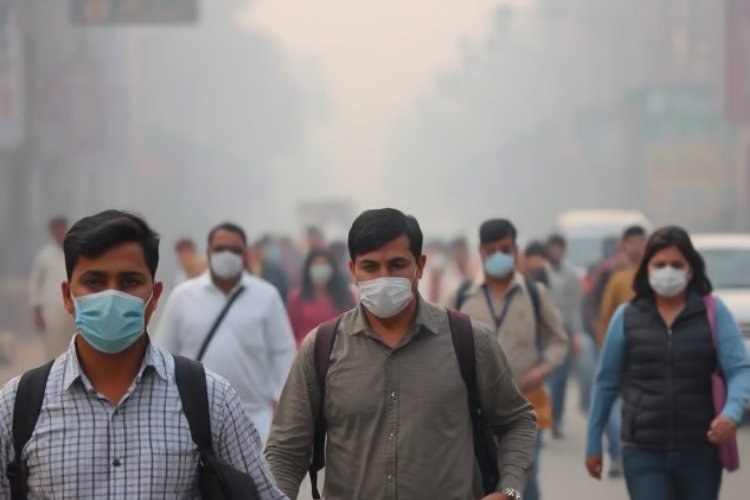 Delhi Pollution: वायु प्रदूषण से दिल्लीवासी परेशान, सांस लेने में हो रही दिक्कत