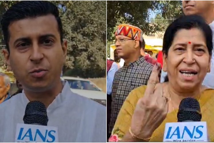 झारखंड विधानसभा चुनाव : रांची में केंद्रीय मंत्री संजय सेठ की पत्नी और बेटे ने डाला वोट