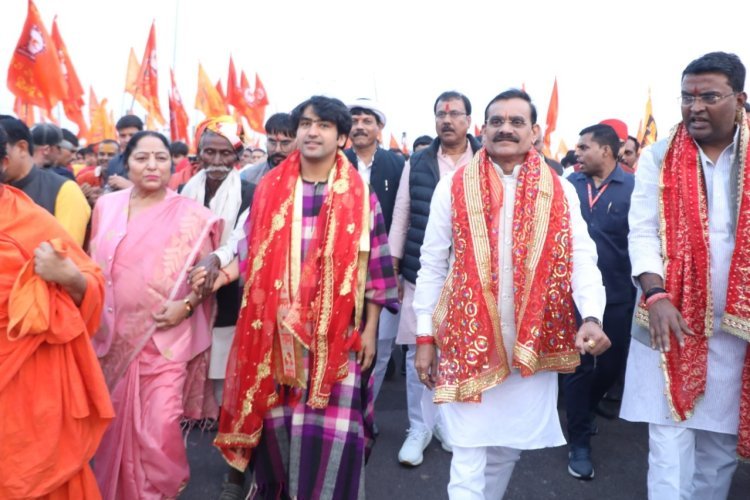 धीरेंद्र शास्त्री की पदयात्रा सनातन को ताकत देगी : विष्णु दत्त शर्मा