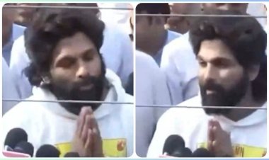 Sandhya Theatre case: जेल से बाहर आते ही अल्लू अर्जुन ने हाथ जोड़कर क्या कहा?