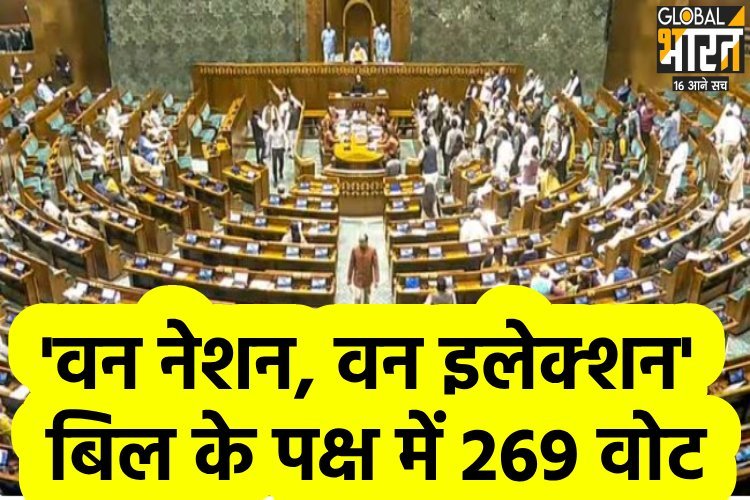 'वन नेशन, वन इलेक्शन' बिल के पक्ष में 269 वोट, इलेक्ट्रॉनिक सिस्टम से कराई गई वोटिंग