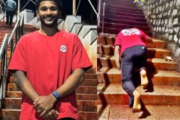 नितीश कुमार रेड्डी तिरुमाला पहुंचने के लिए घुटनों के बल सीढ़ियां चढ़े तिरुपति