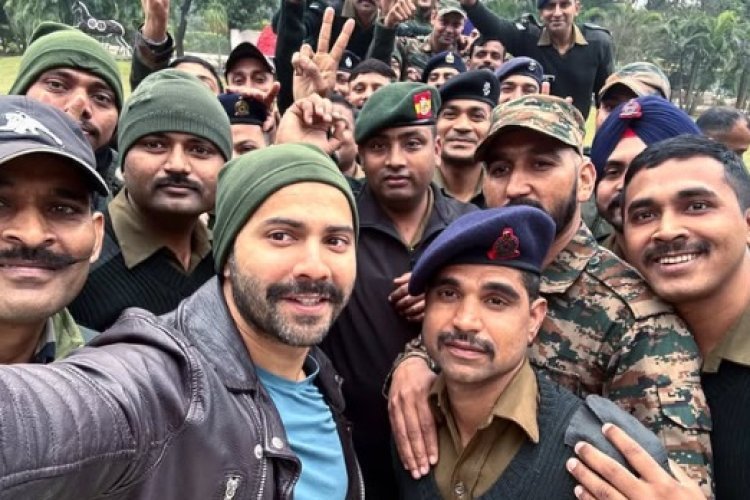 सेना दिवस : बॉर्डर पहुंचे वरुण धवन, देश के ‘रियल हीरोज’ को किया सलाम