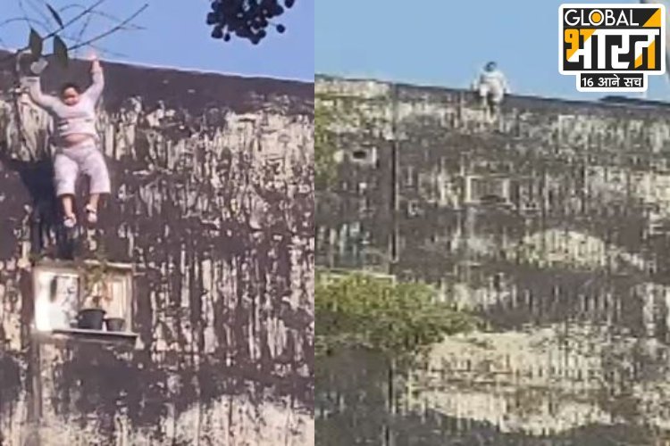 नोएडा की एक इमारत से महिला के कूदने का लाइव वीडियो हुआ वायरल, देखें...