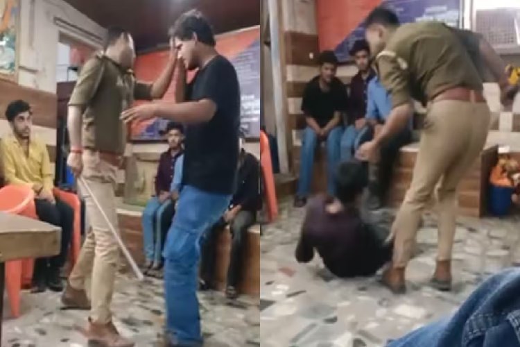 वाराणसी में पुलिस की गुंडागर्दी, चौकी में छात्रों पर बरसाए डंडे, बाल पकड़ कर जमीन पर घसीटा