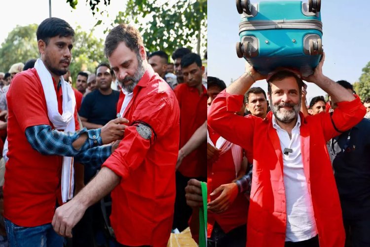 राहुल गांधी ने साझा किया कुलियों का दर्द, कहा- ''भगदड़ में जान बचाने वालों की आवाज दब गई''