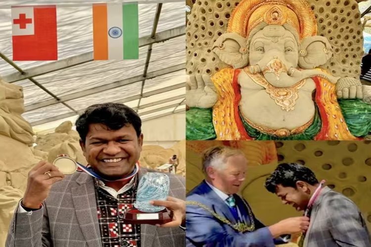 ब्रिटेन के फ्रेड डारिंगटन सैंड मास्टर पुरस्कार जीतने वाले पहले भारतीय बने सुदर्शन पटनायक 