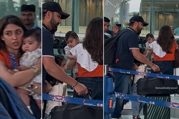 पहला फोटो आते ही सोशल मीडिया पर छाए रोहित शर्मा के बेटे अहान, लोग बोले- नैन नक्श सब  पिता पर गया है