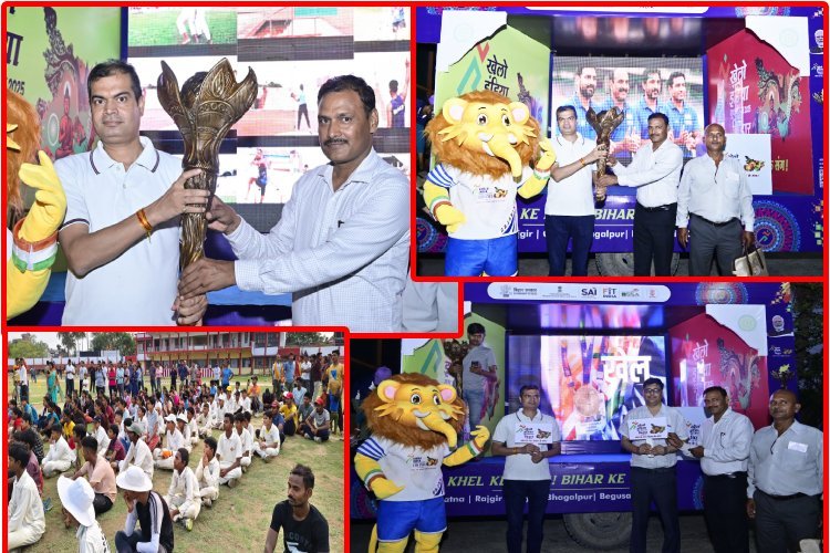 Khelo India Youth Games 2025: मशाल गौरव यात्रा का दरभंगा में हुआ भव्य स्वागत, देखें तस्वीरें...