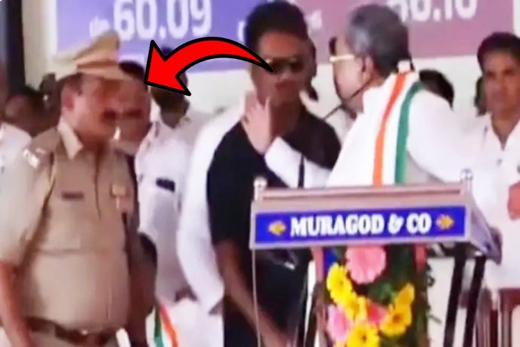 विपक्ष के प्रदर्शन से झल्लाए मुख्यमंत्री सिद्धारमैया ने ASP को थप्पड़ मारने की कोशिश की