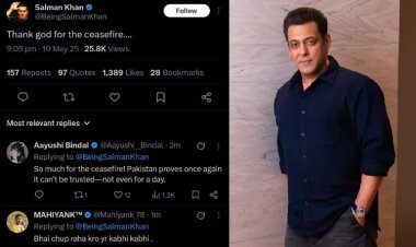 सीजफायर पर ट्वीट करना सलमान को पड़ा भारी, लोगों ने लताड़ा, तुरंत डिलीट करना पड़ा पोस्ट