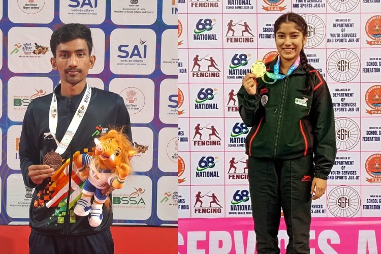 बिहार के केशर राज और रवि कुमार यादव तलवारबाजी में बने 'खेलो इंडिया एथलीट' 