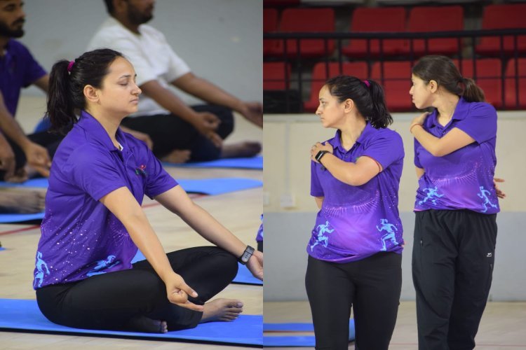 21 जून को है विश्व योग दिवस, पाटलिपुत्र खेल परिसर में शुरू हुआ योग सप्ताह  