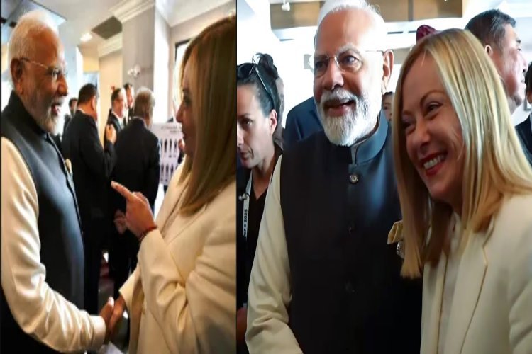 Modi Meloni meeting: इटली पीएम मेलोनी ने पीएम मोदी से मुलाकात में ऐसा क्या कहा, मोदी लगाने लगे ठहाके?