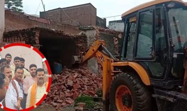 Uttar Pradesh Bulldozer Politics: BJP MLA ने लगाया SDM को फोन, 4 बुलडोज़र पहुंचे, महिला रोती हुई योगी से बोलीं CM सर, सुनील सिंह पटेल ने तोड़वाया घर!