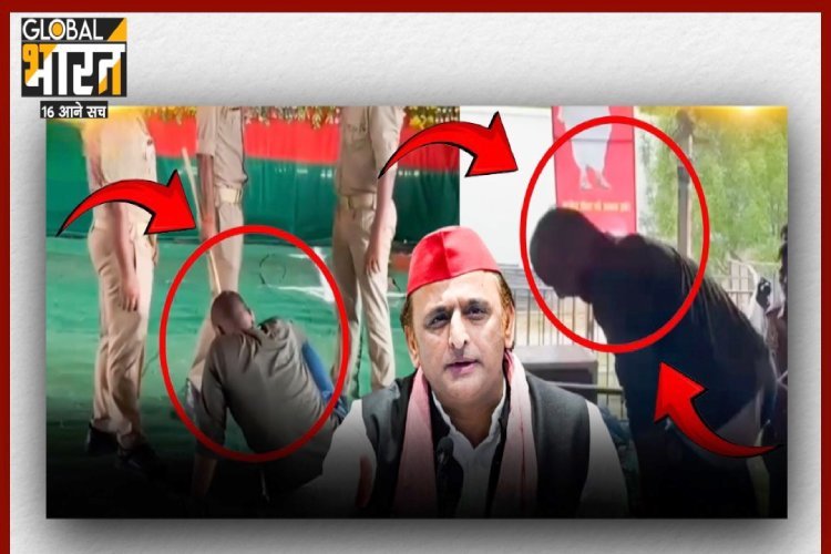 Akhilesh Yadav security breach: अखिलेश यादव की सुरक्षा में बड़ी चूक, बैरिकेडिंग तोड़कर मंच तक पहुंचा शख्स, सपा में मचा हाहाकार!