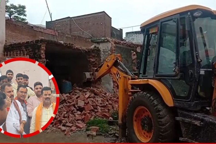 Uttar Pradesh Bulldozer Politics: BJP MLA ने लगाया SDM को फोन, 4 बुलडोज़र पहुंचे, महिला रोती हुई योगी से बोलीं CM सर, सुनील सिंह पटेल ने तोड़वाया घर!