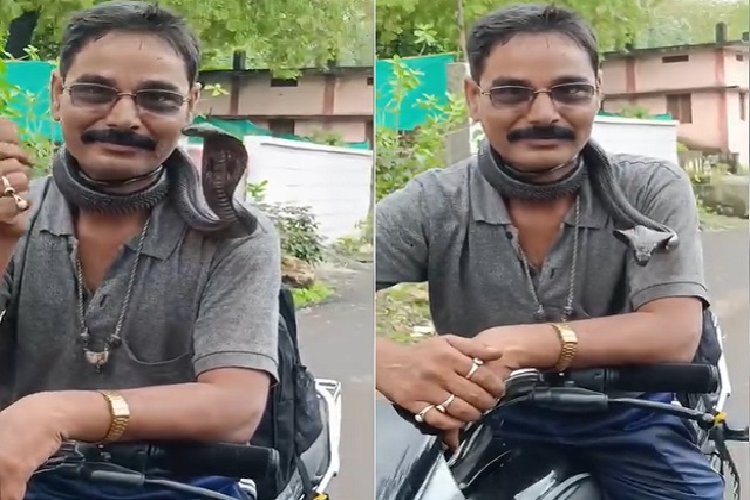 खेल-खेल में चली गई सर्प मित्र की जान, जहरीले कोबरा गले में लपेटकर चला रथा था बाइक, डसने से हो गई मौत, अनाथ हो गए 2 बच्चे