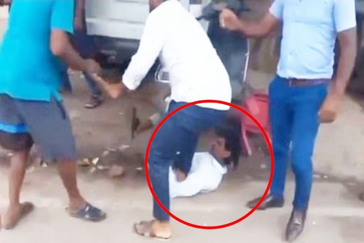 सरकारी कर्मचारियों ने विधायक के चाचा, की छाती पर रखा पैर, डंडे से क्यों मारा?