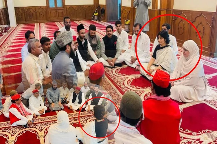अखिलेश यादव की मस्जिद मीटिंग: डिंपल यादव के परिधान पर क्यों उठ रहे सवाल?