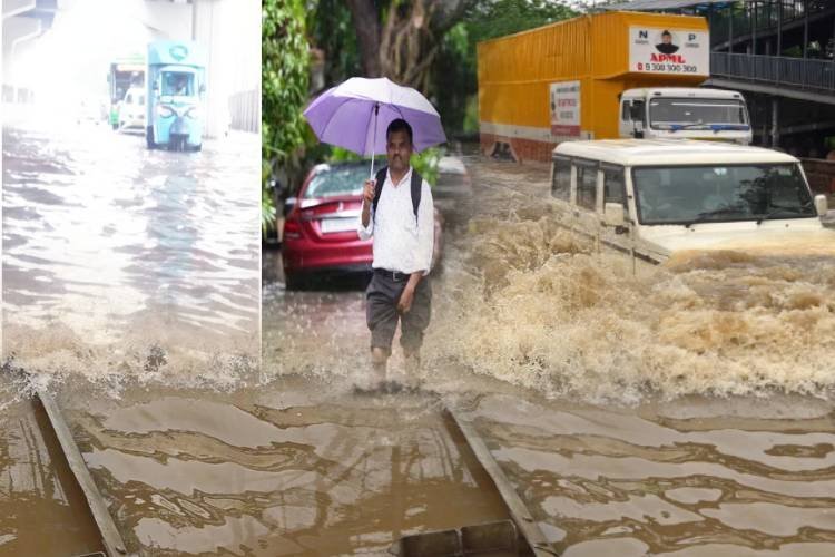 दिल्ली-NCR में भारी बारिश का कहर, जलमग्न हुई सड़कें, फंसी गाड़ियां