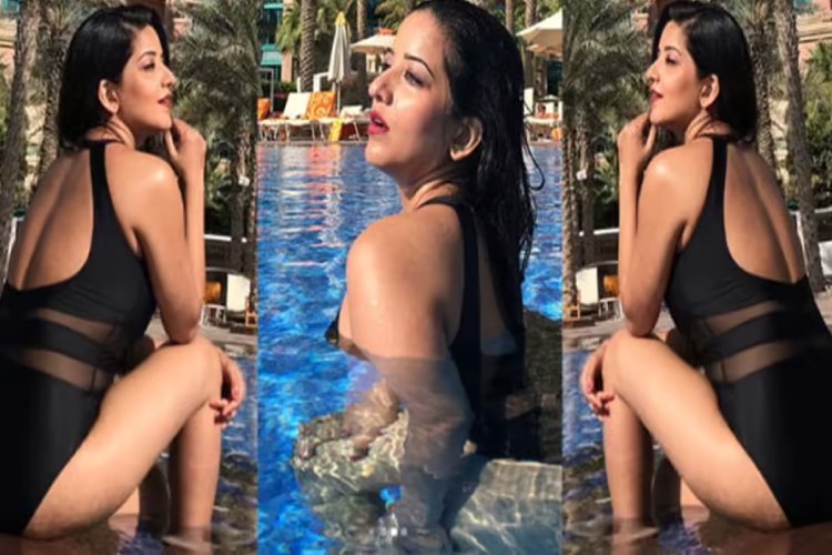 भोजपुरी स्टार मोनालिसा का काले लहंगे में जलवा, ग्लैमरस अंदाज ने लूटी महफिल