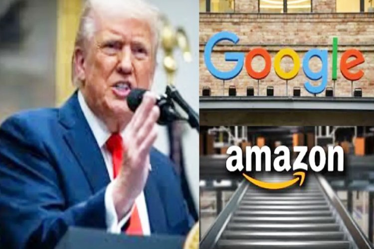 अमेरिकी कंपनी अमेजन-गूगल पर लगेगा 100 प्रतिशत टैरिफ? RSS से जुड़े संगठन ने की अधिक कर लगाने की मांग