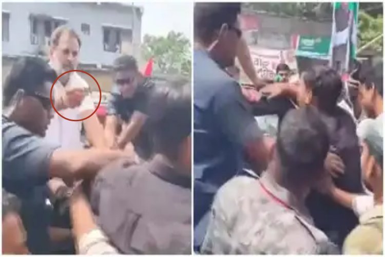 बिहार में काले झंडे दिखाने वाले प्रदर्शनकारियों को राहुल गांधी ने दी टॉफिया, वीडियो वायरल