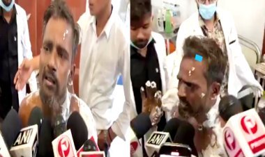 दानिश, वसीम व नाजिम से परेशान होकर योगेंद्र ने सपा कार्यालय के बाहर की आत्मदाह की कोशिश, 80 फीसदी जला, कहा- तीनों ने मिलकर....