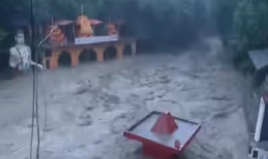 देहरादून के सहस्रधारा में फटा बादल, तमसा नदी उफान पर; टपकेश्वर महादेव मंदिर जलमग्न, स्कूल बंद