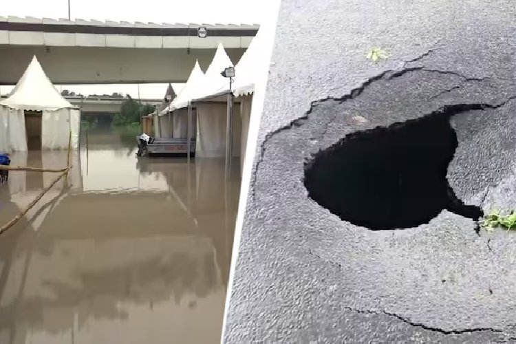 दिल्ली-एनसीआर में उफनती यमुना नदी ने मचाई तबाही: राहत शिविर डूबे, फ्लाईओवर धंसा, ISBT भी जलमग्न