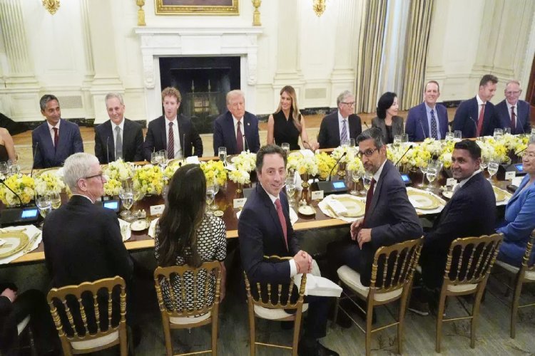 डोनाल्ड ट्रंप ने व्हाइट हाउस डिनर में टेक दिग्गजों की मेजबानी की; एलन मस्क रहे अनुपस्थित