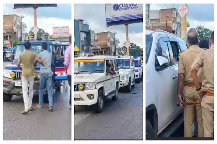 युवाओं ने रोका यूपी सरकार के मंत्री का काफिला, भारत माता की जय के लगाए नारे, क्या है वजह?