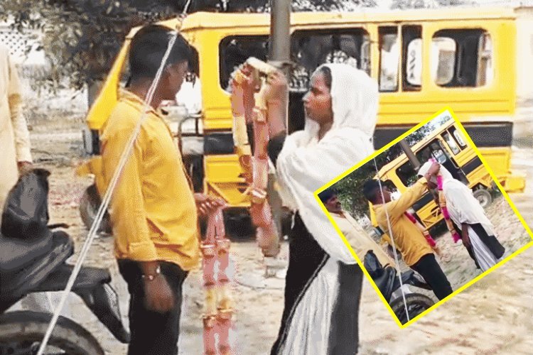 गाड़ी चलाता था चाचा, इधर चाची को भतीजे से हो गया इश्क, थाने पहुंचकर मांग में भरवाया सिंदूर