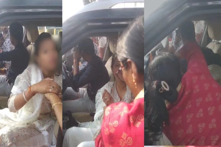 पत्नी ने पति को गर्लफ्रेंड के साथ पकड़ा, फिर क्या पति-क्या प्रेमिका, दोनों को दनादन जड़े थप्पड़