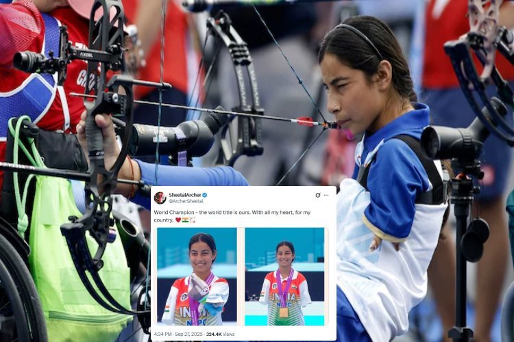 शीतल देवी बनीं विश्व चैंपियन, पैरा विश्व तीरंदाजी चैंपियनशिप में जीता ऐतिहासिक स्वर्ण पदक 