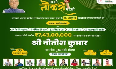 'मेडल लाओ नौकरी पाओ योजना' के तहत रविवार को खिलाड़ियों को नियुक्ति पत्र और सम्मान राशि का वितरण करेंगे सीएम नीतीश कुमार